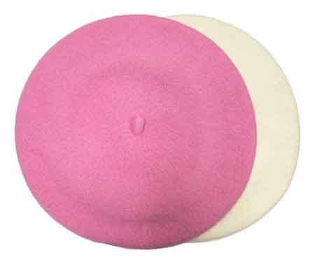 Youth French Plain Wool Beret