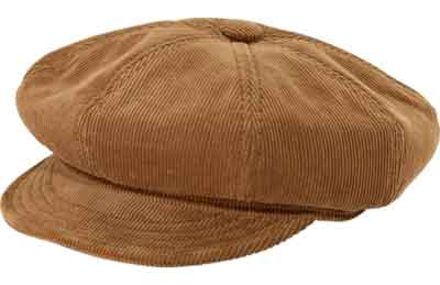 New York Suede Leather Spitfire/Newsboy Cap